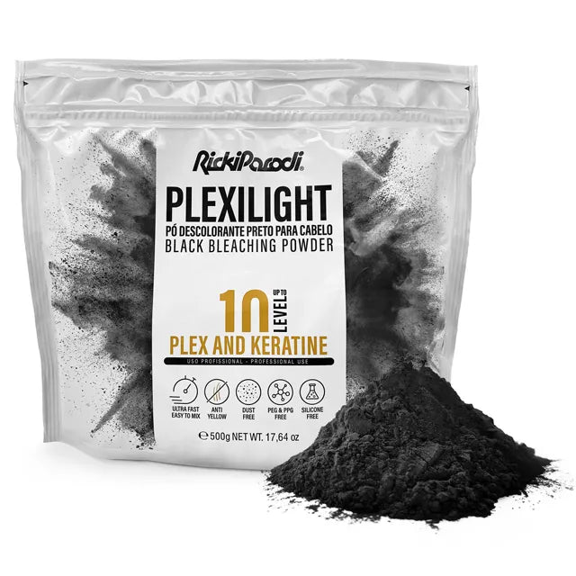 Pó Descolorante RickiParodi PlexiLight Preto 500 gr