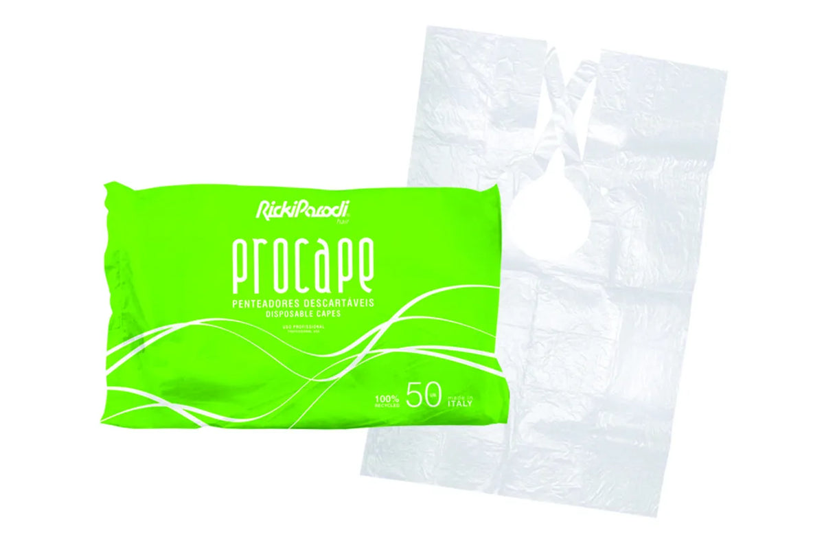 Penteador Descartável RickiParodi Procape Branco 50 Unidades