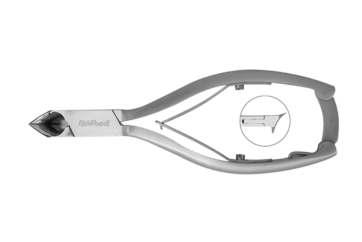 Alicate Unhas RickiParodi Corte Frontal 1/2 Lua Inox 14 cm
