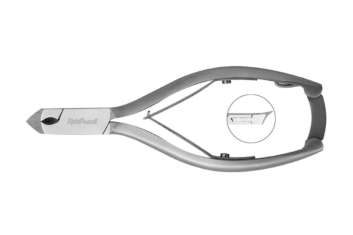 Alicate Unhas RickiParodi Corte Frontal 1/4 Lua Inox 14 cm
