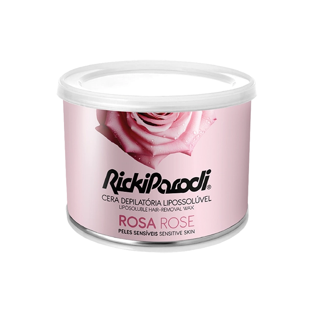 Cera Depilatória Lipossolúvel RickiParodi Titânio Rosa 400 gr