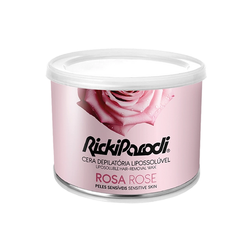 Cera Depilatória Lipossolúvel RickiParodi Titânio Rosa 400 gr