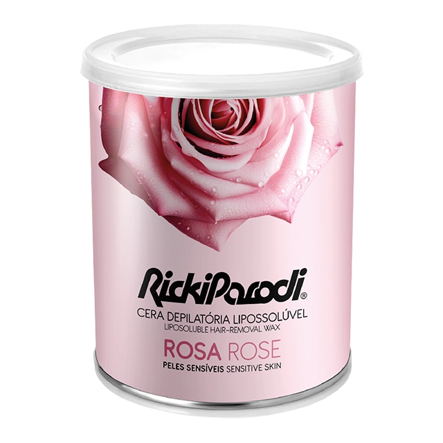 Cera Depilatória Lipossolúvel RickiParodi Titânio Rosa 800 gr