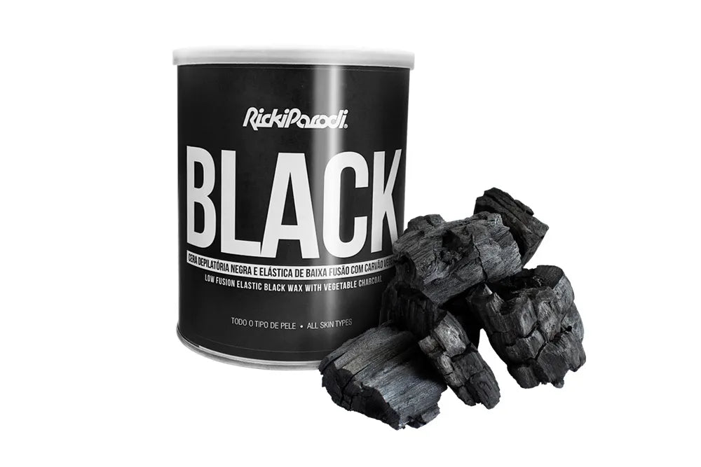 Cera Depilatória Elástica RickiParodi Preta 800 gr
