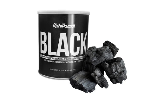 Cera Depilatória Elástica RickiParodi Preta 800 gr