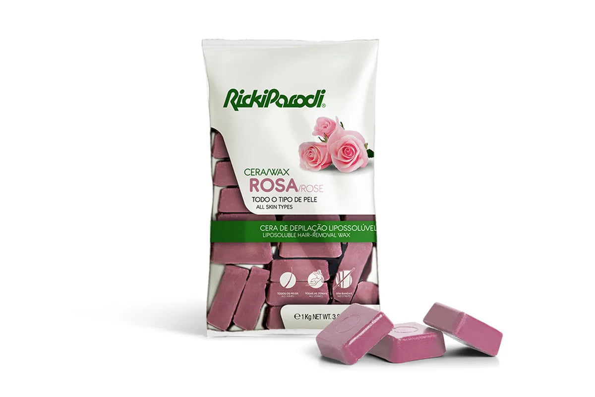 Cera Quente RickiParodi Titânio Rosa 1 Kg
