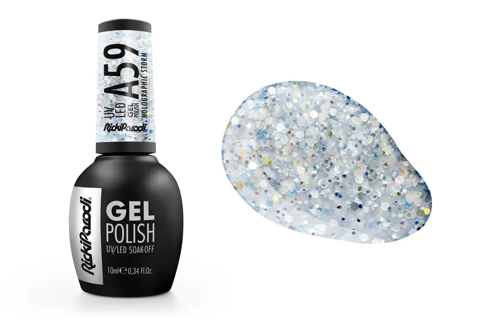 Verniz Gel RickiParodi Holographic Storm A59 10 ml